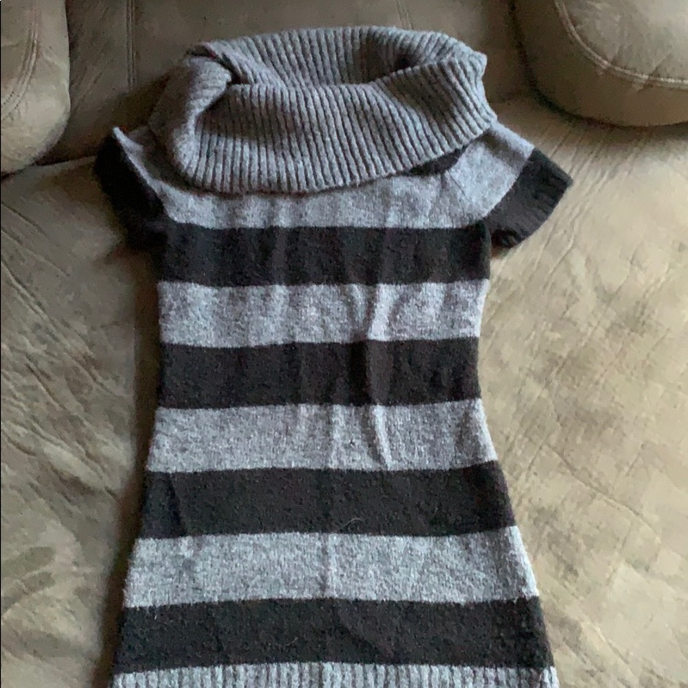 Striped T shirt sweater dress!